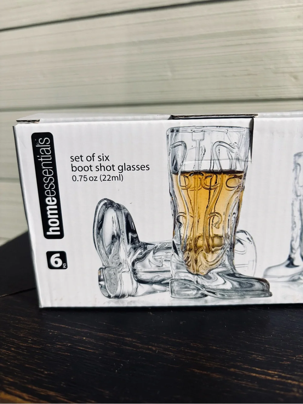 Home Essentials Set Of 6 Cowboy Boot Shot Glasses O.75oz WESTERN Party Gift NEW